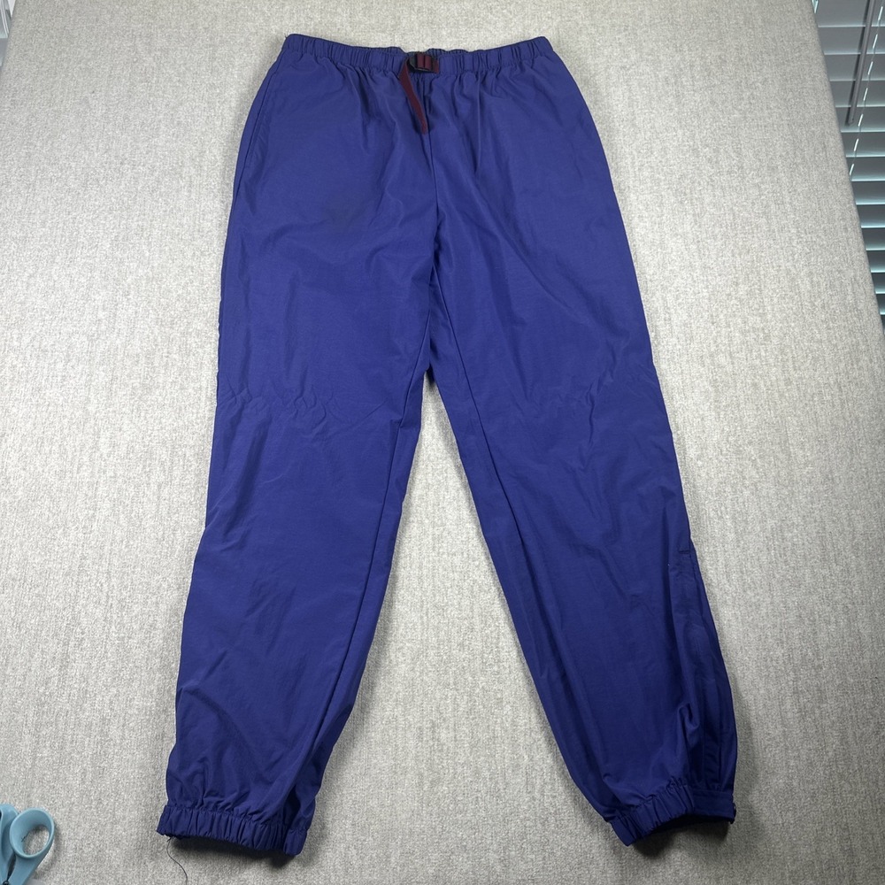 Columbia Hiking Pants Men Large Blue Belted Nylon Quick Dry Joggers